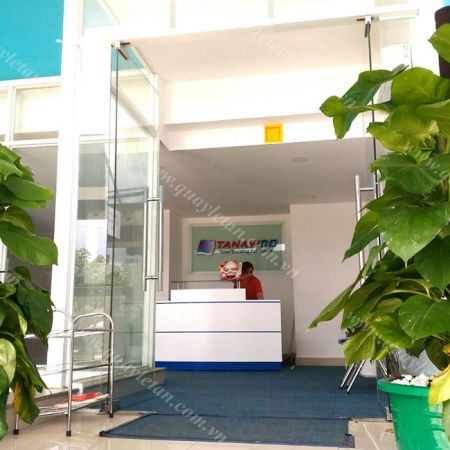 Quầy Lễ Tân Lệch Sơn QLTL S04
